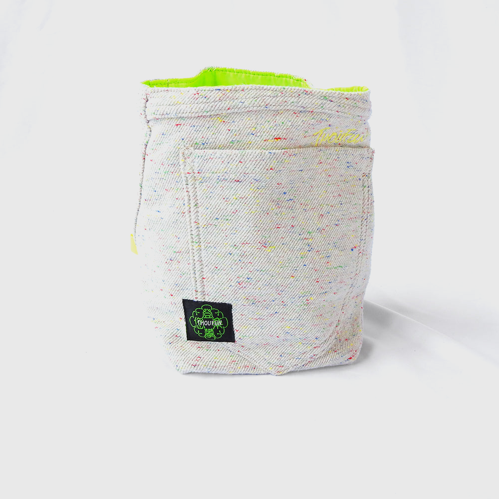 Seau à Craie Recyclé Blanc