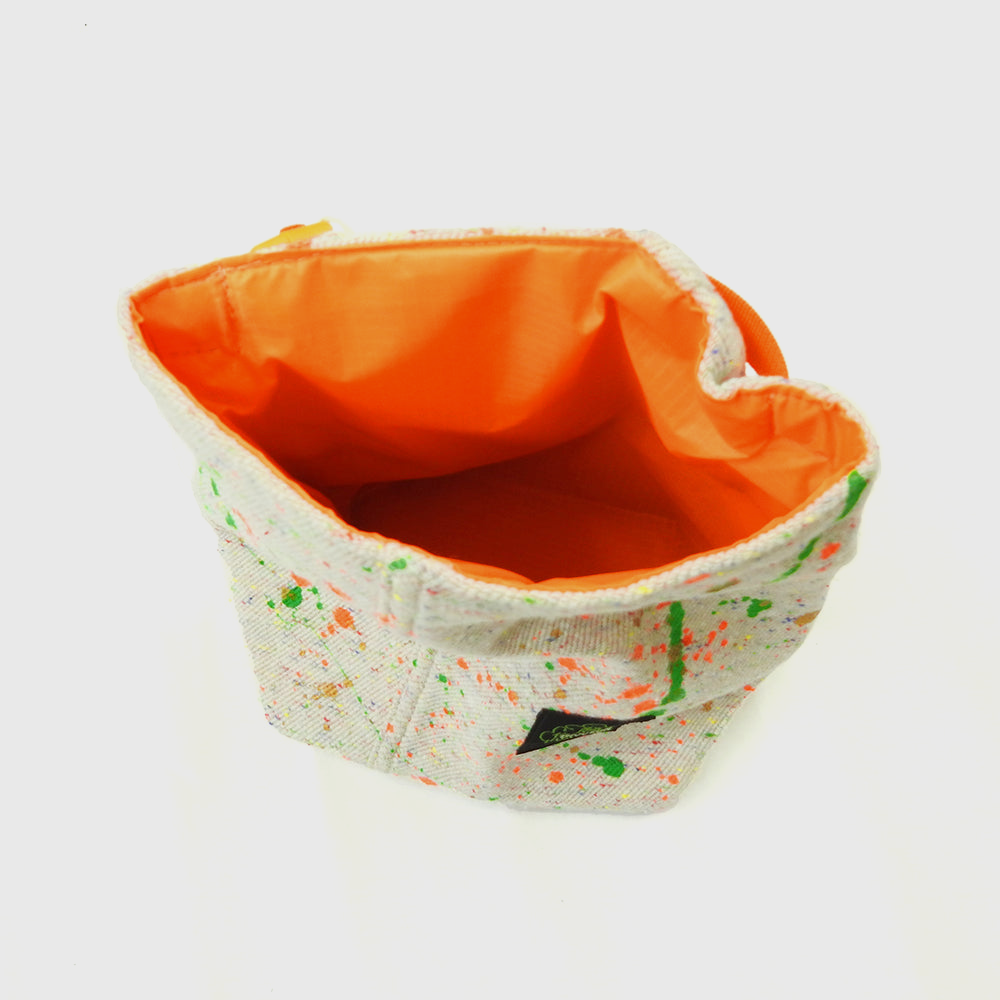 Upcycled Chalk Bucket White X Neon