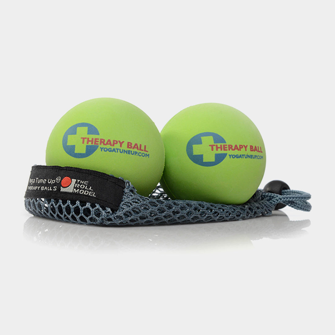 Paire de balles thérapeutiques dans un fourre-tout
