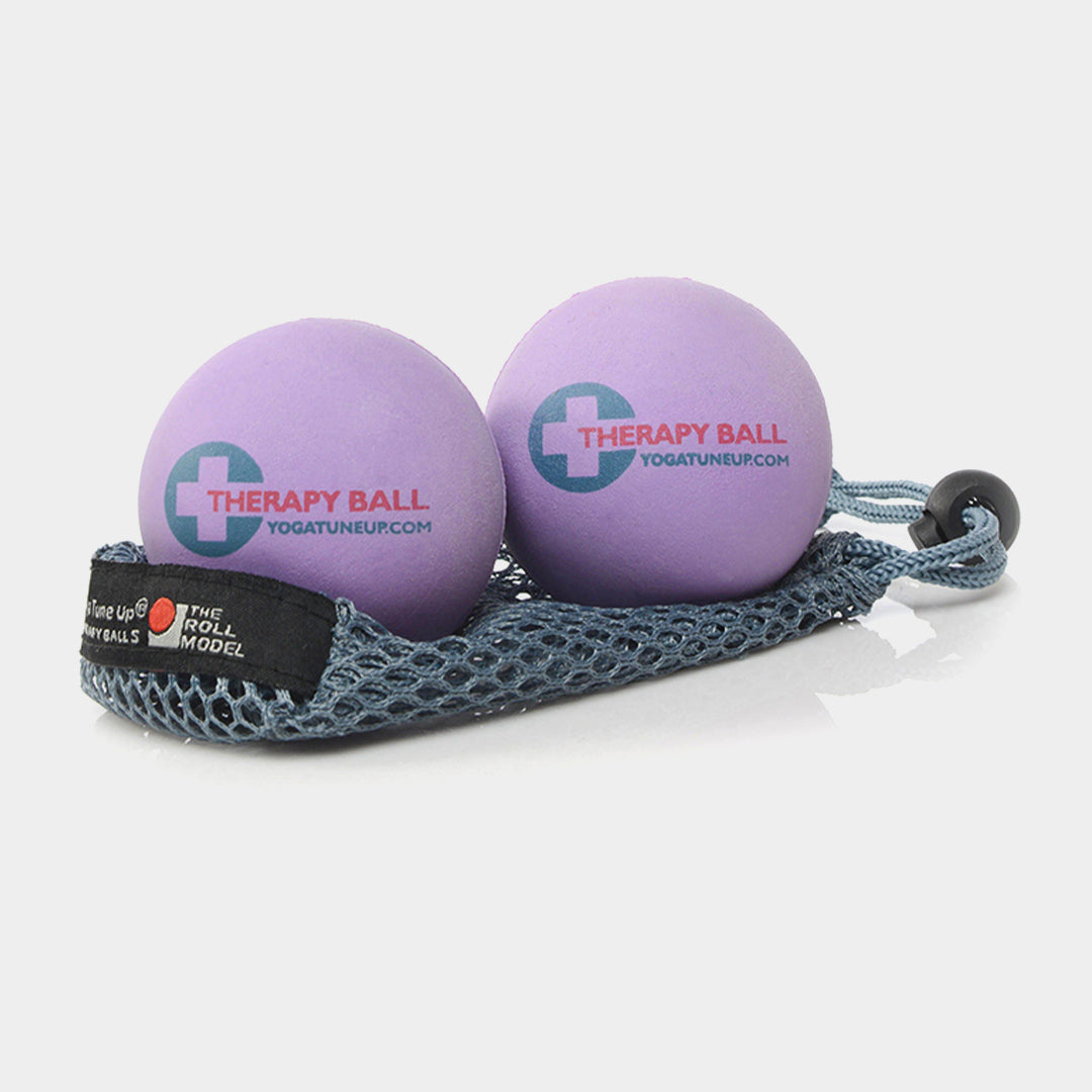 Paire de balles thérapeutiques dans un fourre-tout