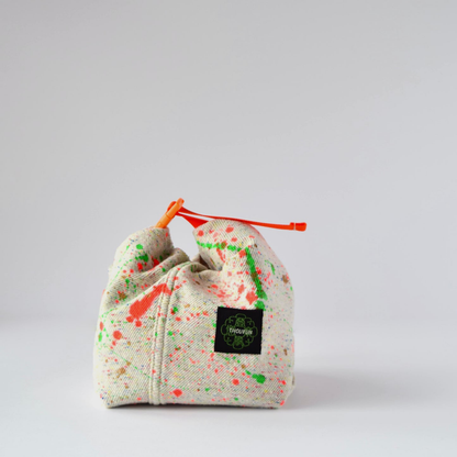 Upcycled Chalk Bucket White X Neon