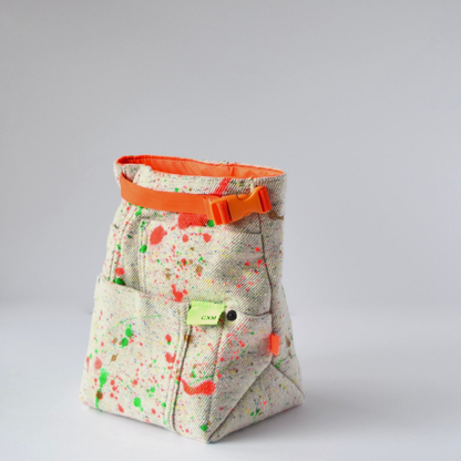 Upcycled Chalk Bucket White X Neon